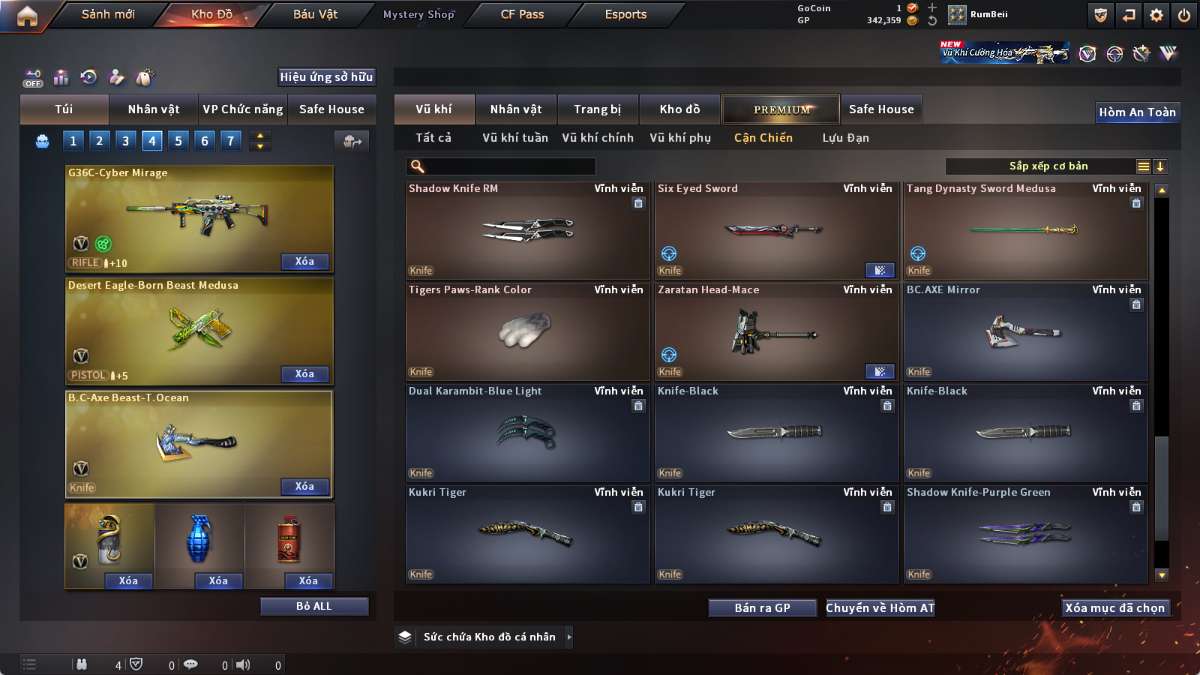 shop acc cf uy tin gia re